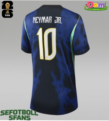 Brasilien Neymar Jr #10 Bortatröja Kvinnor VM 2026 Kortärmad